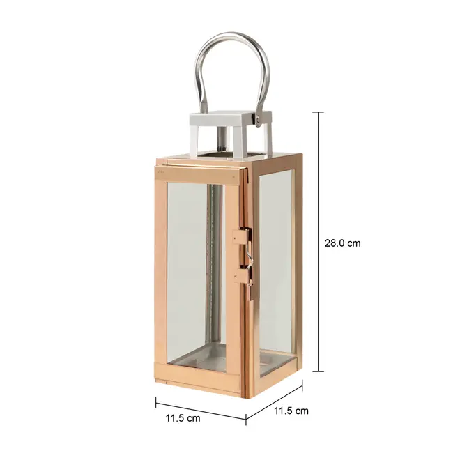 LANTERNA 28 CM CABIN - COBRE/INCOLOR - Foto 7