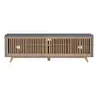 RACK 2 PORTAS DE CORRER 1,80 M X 45 CM ALINA - TAUARI/KONKRET - Foto 1
