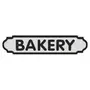 PLACA DECORATIVA 54 CM X 13 CM BAKERY - BEGE/PRETO - Foto 1