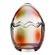 POTE/ADORNO OVO PÁSCOAMOR 14 CM - MOUSSE DE JABUTICABA/LARANJA LED - Foto 2