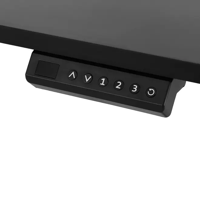 MESA REGULÁVEL ELÉTRICA 1,20 M X 60 CM ERGO - PRETO/PRETO - Foto 8