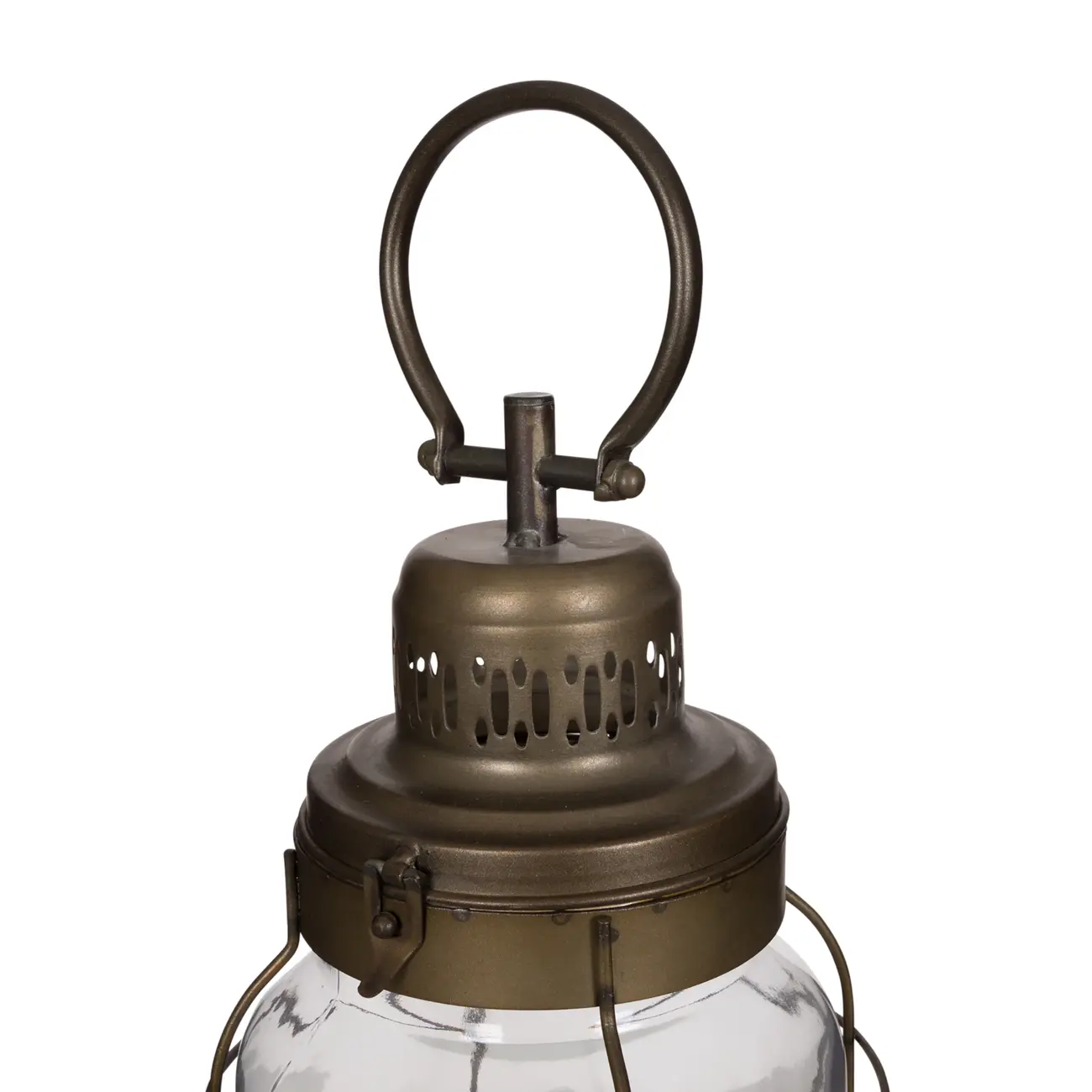 LANTERNA 33 CM VOYAGER JONES - OURO VELHO/INCOLOR - Foto 5