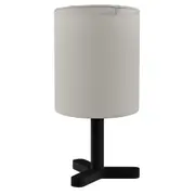 LUMINÁRIA DE MESA GARCITO - PRETO/NATURAL - Foto 1