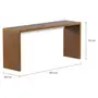 MESA DE ESCRITÓRIO 1,67 M X 45 CM FIND - FREIJÓ/BRANCO - Foto 2