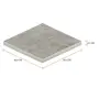 TAMPO DE MESA LATERAL 50 CM X 50 CM LINNEA BETON - KONKRET - Foto 2