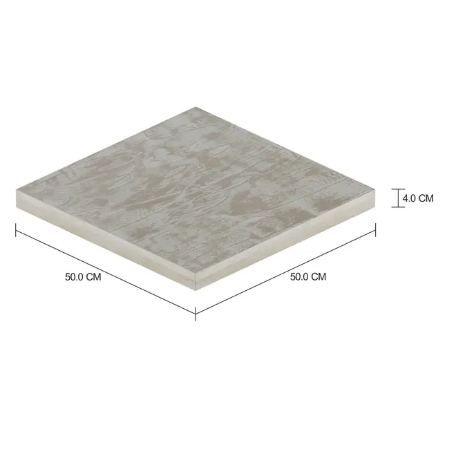 TAMPO DE MESA LATERAL 50 CM X 50 CM LINNEA BETON - KONKRET - Foto 2