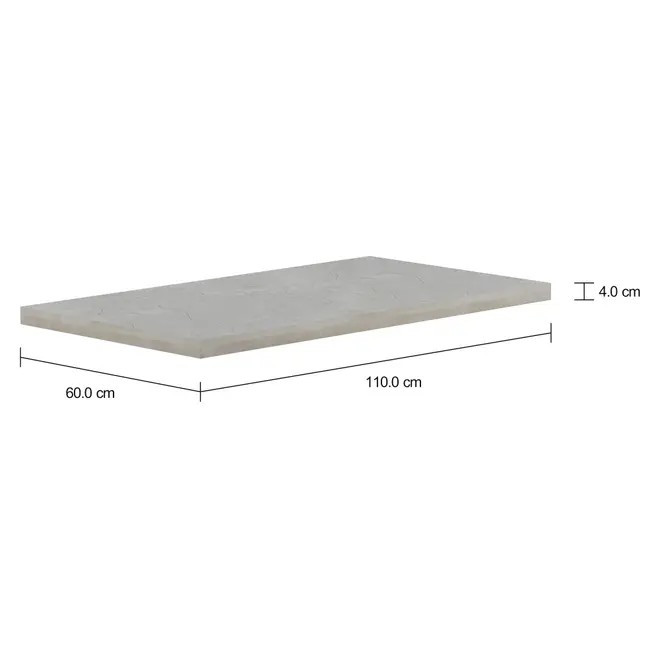 TAMPO DE MESA DE CENTRO 1,10 M X 60 CM LINNEA BETON - KONKRET - Foto 2