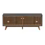 RACK 2 PORTAS DE CORRER 1,40 M X 45 CM ALINA - TAUARI/KONKRET - Foto 1