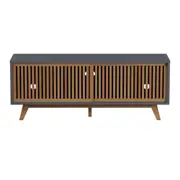 RACK 2 PORTAS DE CORRER 1,40 M X 45 CM ALINA - TAUARI/KONKRET - Foto 1