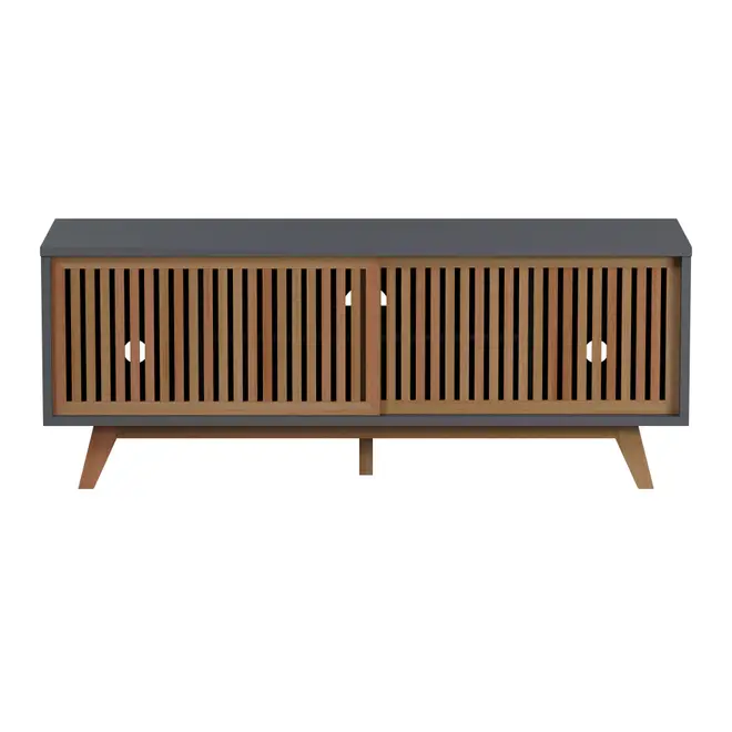 RACK 2 PORTAS DE CORRER 1,40 M X 45 CM ALINA - TAUARI/KONKRET - Foto 1