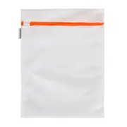 SACO PROTETOR PARA LAVAR ROUPA 33 CM X 26 CM SAFE - BRANCO/KORAL - Foto 1