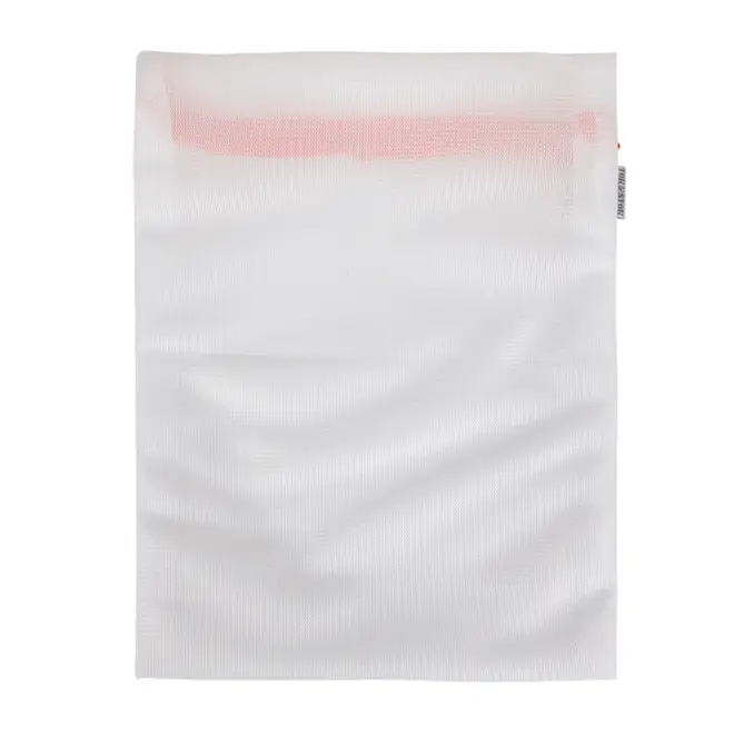 SACO PROTETOR PARA LAVAR ROUPA 33 CM X 26 CM SAFE - BRANCO/KORAL - Foto 3