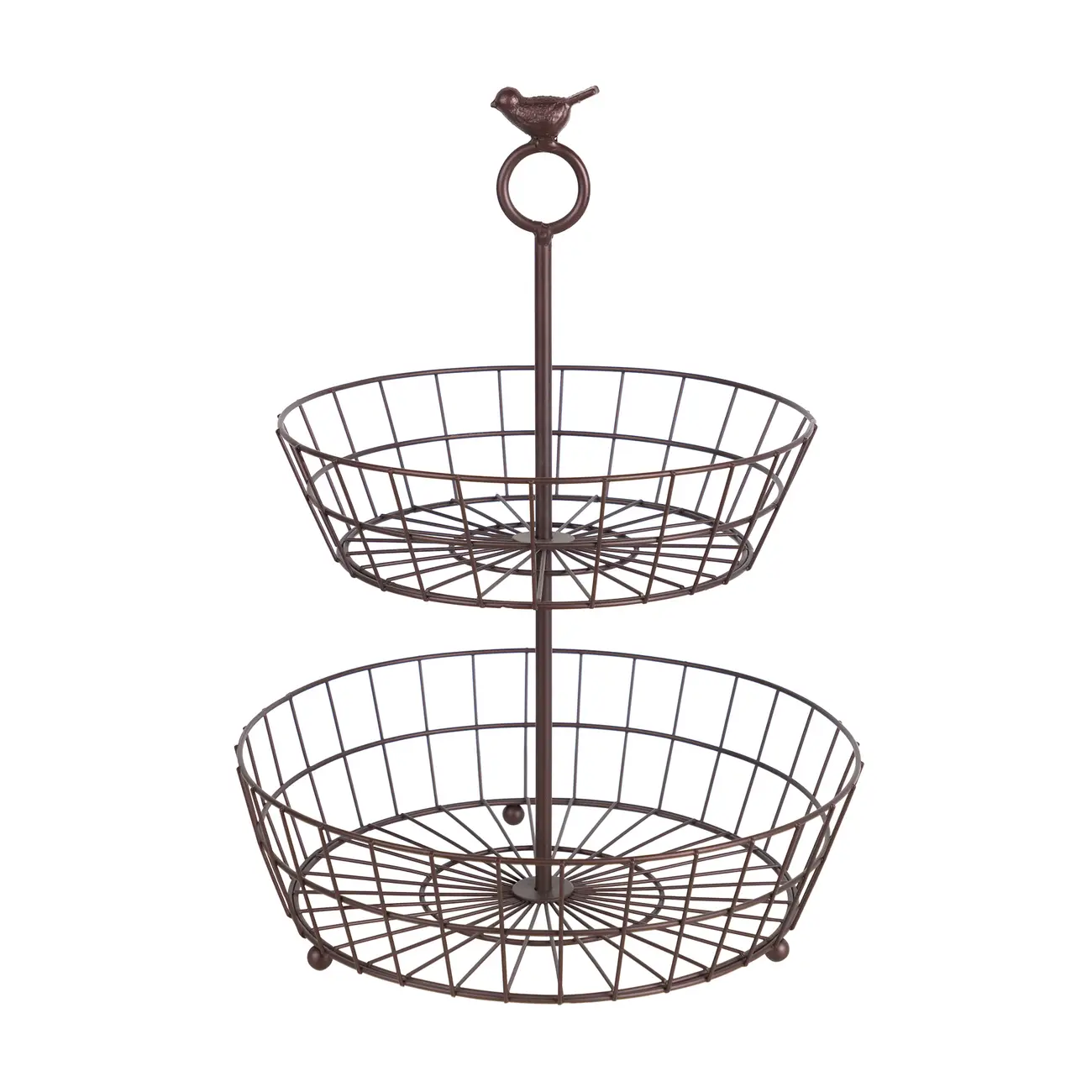FRUTEIRA DE MESA BARN SERENITY BIRD - CASTANHO - Foto 1