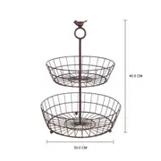 FRUTEIRA DE MESA BARN SERENITY BIRD - CASTANHO - Foto 9