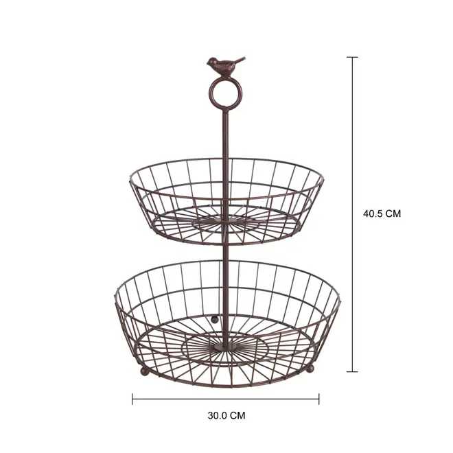 FRUTEIRA DE MESA BARN SERENITY BIRD - CASTANHO - Foto 9