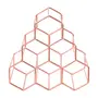 PORTA-GARRAFAS PARA 6 STRUCTURE HEX - COBRE - Foto 1