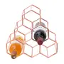 PORTA-GARRAFAS PARA 6 STRUCTURE HEX - COBRE - Foto 3