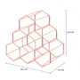 PORTA-GARRAFAS PARA 6 STRUCTURE HEX - COBRE - Foto 5