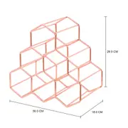 PORTA-GARRAFAS PARA 6 STRUCTURE HEX - COBRE - Foto 5