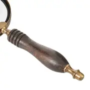 ADORNO MESA 25 CM ADVENTURES LUPA - ENCERADO CASTANHO/OURO VELHO - Foto 4