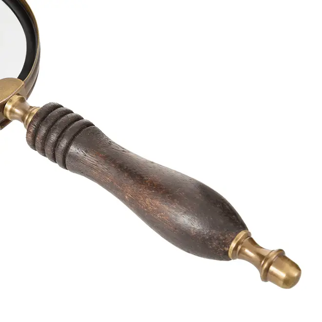 ADORNO MESA 25 CM ADVENTURES LUPA - ENCERADO CASTANHO/OURO VELHO - Foto 4