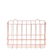 CESTO PAREDE 27 CM X 11 CM X 19 CM GRID - COBRE - Foto 1