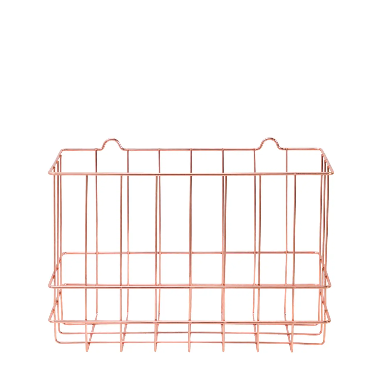 CESTO PAREDE 27 CM X 11 CM X 19 CM GRID - COBRE - Foto 1