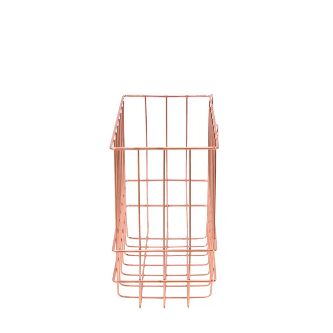 CESTO PAREDE 27 CM X 11 CM X 19 CM GRID - COBRE - Foto 3