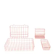 CESTO PAREDE 27 CM X 11 CM X 19 CM GRID - COBRE - Foto 4