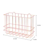 CESTO PAREDE 27 CM X 11 CM X 19 CM GRID - COBRE - Foto 5