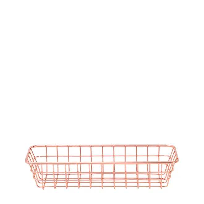 CESTO 24 CM X 9 CM X 5 CM GRID - COBRE - Foto 1