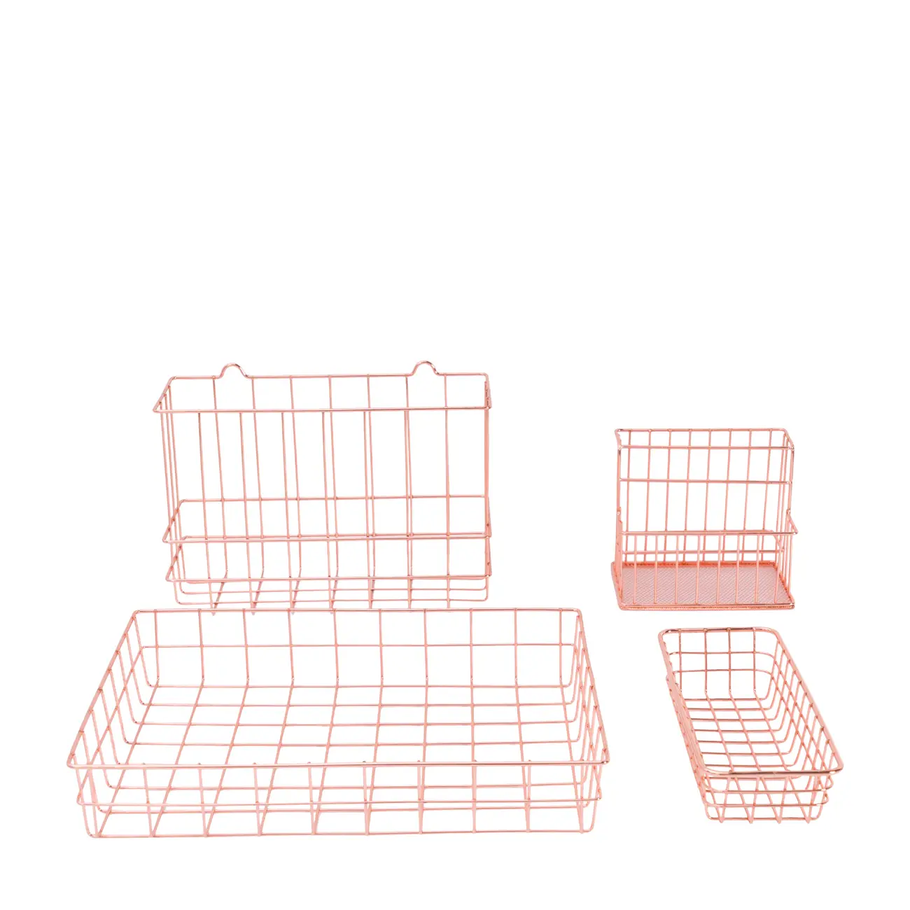 CESTO 24 CM X 9 CM X 5 CM GRID - COBRE - Foto 4