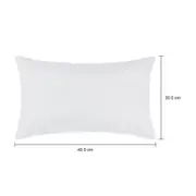 CAPA PARA ALMOFADA 45 CM X 30 CM PLEIN - BRANCO - Foto 8