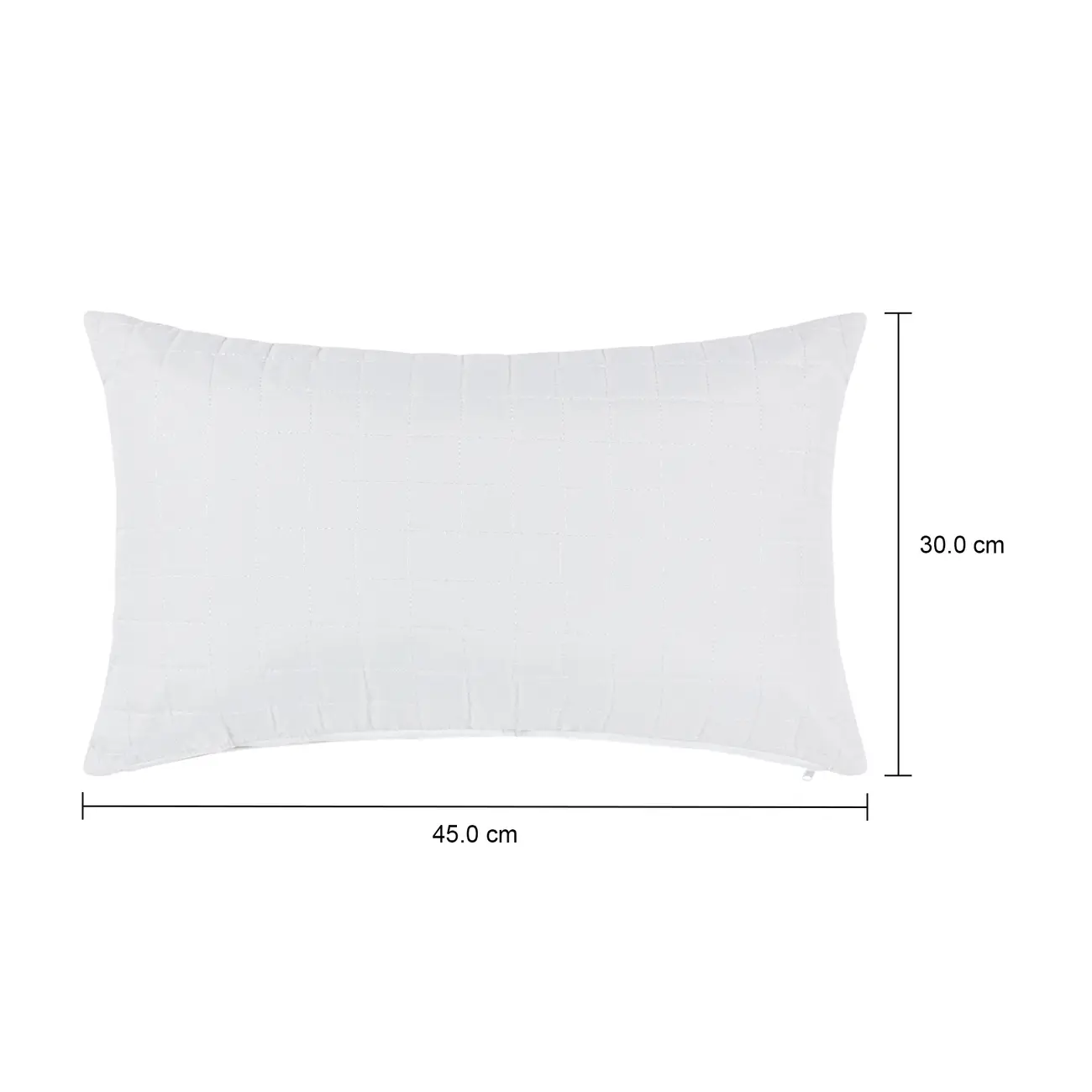CAPA PARA ALMOFADA 45 CM X 30 CM PLEIN - BRANCO - Foto 8