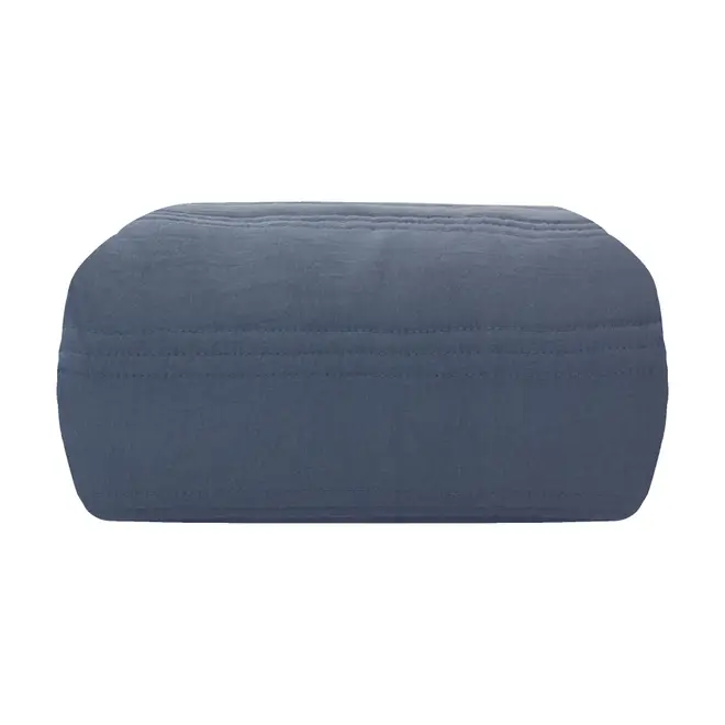 COLCHA DE SOLTEIRO COM ELÁSTICO 88 CM X 1,88 M X 20 CM COZY LINE - AZUL - Foto 1