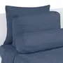 COLCHA DE SOLTEIRO COM ELÁSTICO 88 CM X 1,88 M X 20 CM COZY LINE - AZUL - Foto 3