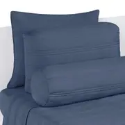 COLCHA DE SOLTEIRO COM ELÁSTICO 88 CM X 1,88 M X 20 CM COZY LINE - AZUL - Foto 3