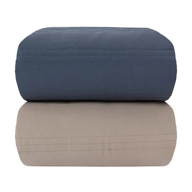 COLCHA DE SOLTEIRO COM ELÁSTICO 88 CM X 1,88 M X 20 CM COZY LINE - AZUL - Foto 6