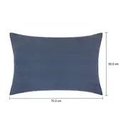 CAPA PARA TRAVESSEIRO 50 CM X 70 CM COZY LINE - AZUL - Foto 21