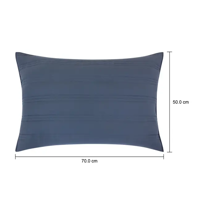 CAPA PARA TRAVESSEIRO 50 CM X 70 CM COZY LINE - AZUL - Foto 21