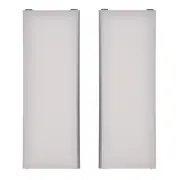CONJUNTO COM 2 PORTAS DE CORRER DIREITA/ESQUERDA PARA GUARDA-ROUPAS SLIDES - BRANCO/ALUMÍNIO - Foto 1
