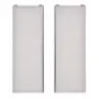 CONJUNTO COM 2 PORTAS DE CORRER DIREITA/ESQUERDA PARA GUARDA-ROUPAS SLIDES - BRANCO/ALUMÍNIO - Foto 1