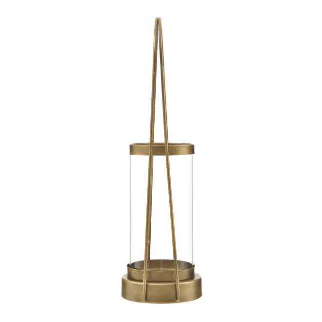 LANTERNA 43 CM CANDLELIGTH - OURO/INCOLOR - Foto 3