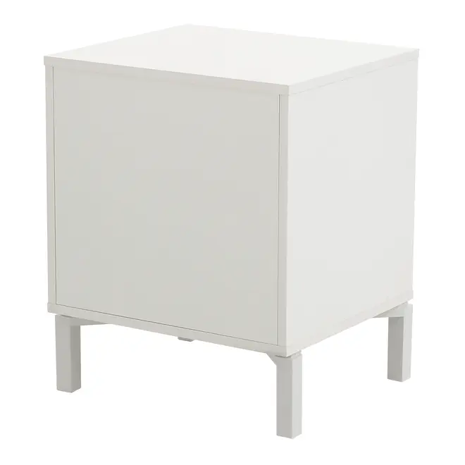 MESA DE CABECEIRA 1 GAVETA SLEEK - BRANCO/GRANILITE - Foto 5