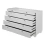 ESTRUTURA DE CÔMODA 5 GAVETAS 1,20 M X 45 CM NAMI - BRANCO - Foto 4