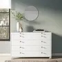 ESTRUTURA DE CÔMODA 5 GAVETAS 1,20 M X 45 CM NAMI - BRANCO - Foto 11