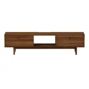 RACK 2 PORTAS DE CORRER 1,80 M X 43 CM PILOTIS - NOZES - Foto 1