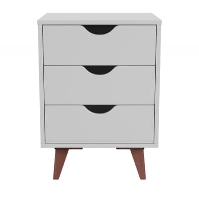 MESA DE CABECEIRA 3 GAVETAS LIN