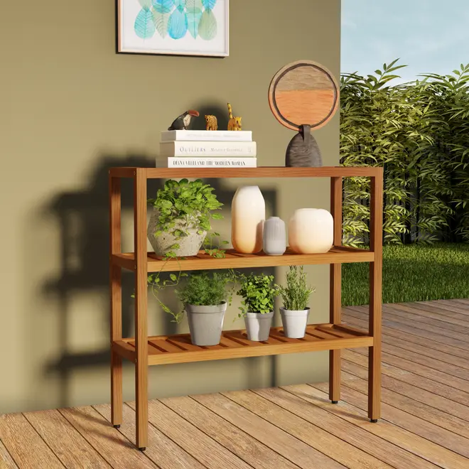 FLOREIRA ESTANTE 83 CM X 84 CM HORTO - EUCALIPTO - Foto 3