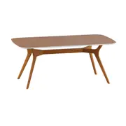 MESA DE JANTAR 1,80 M X 1 M ORGANIC - FREIJÓ/BRANCO - Foto 24